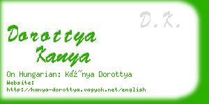 dorottya kanya business card